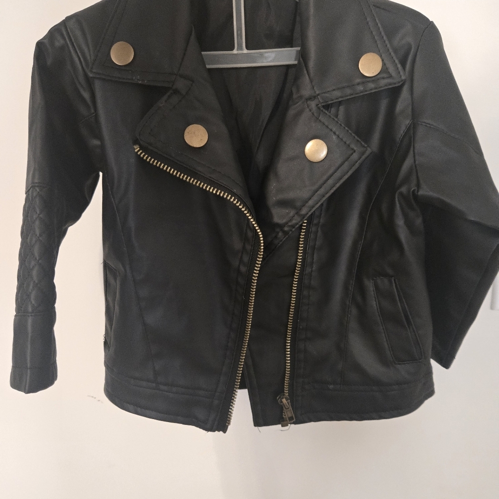 Black Leather Women's Jacket